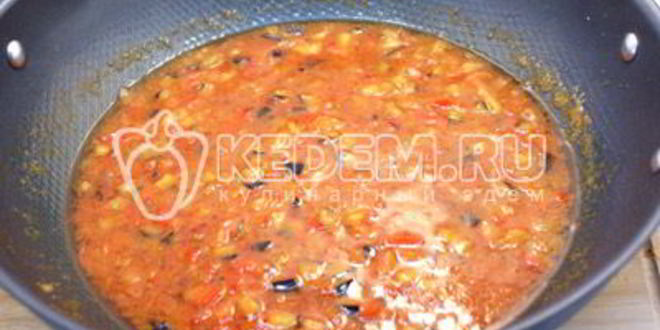 Рецепт овощного рагу с баклажанами