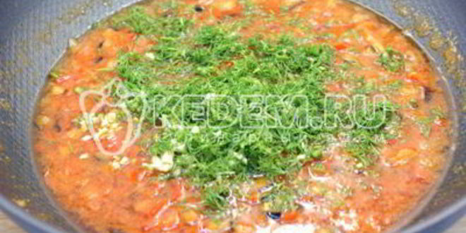 Рецепт овощного рагу с баклажанами