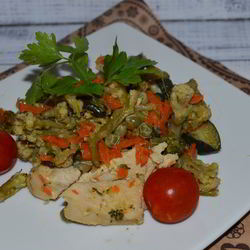 Рецепт Овощного рагу с куриной грудкой
