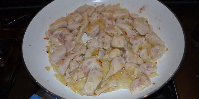 Рецепт овощного рагу с куриным филе