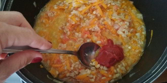 Рецепт овощного рагу с перловой крупой