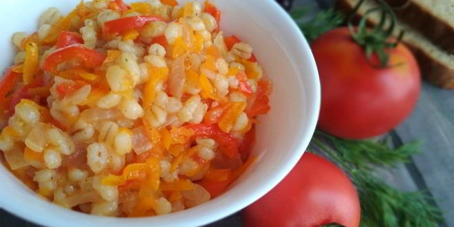 Рецепт овощного рагу с перловой крупой