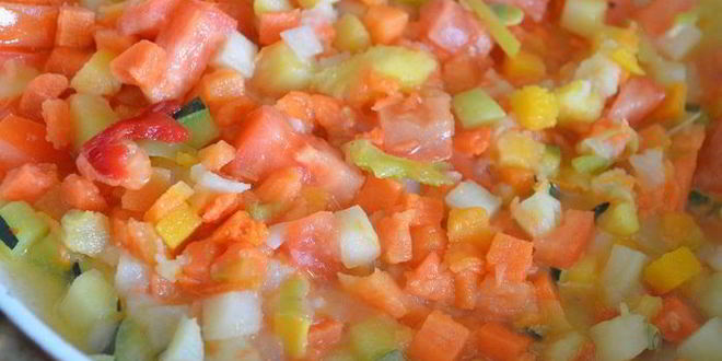 Рецепт овощного рагу в ржаном хлебе