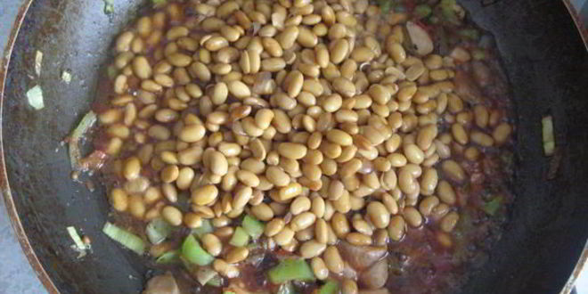 Рецепт постного рагу из соевых бобов