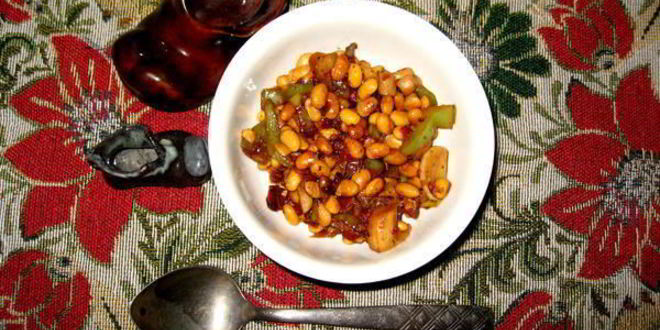 Рецепт постного рагу из соевых бобов