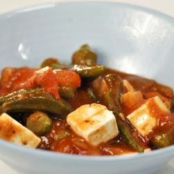 Рецепт Рагу из бамии с фетой