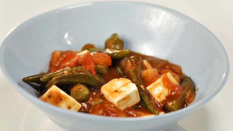 Рецепт рагу из бамии с фетой