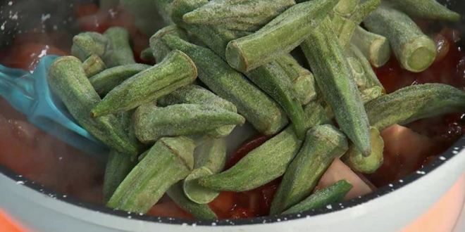 Рецепт рагу из бамии с фетой