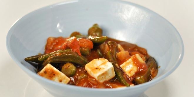 Рецепт рагу из бамии с фетой