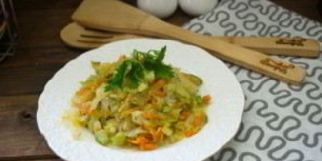 Рецепт рагу из кабачков и капусты