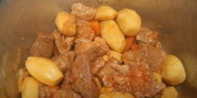 Рецепт рагу из картофеля и мяса