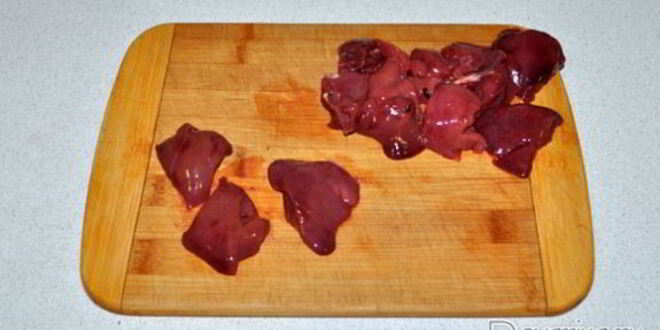 Рецепт рагу из куриных сердечек и печени