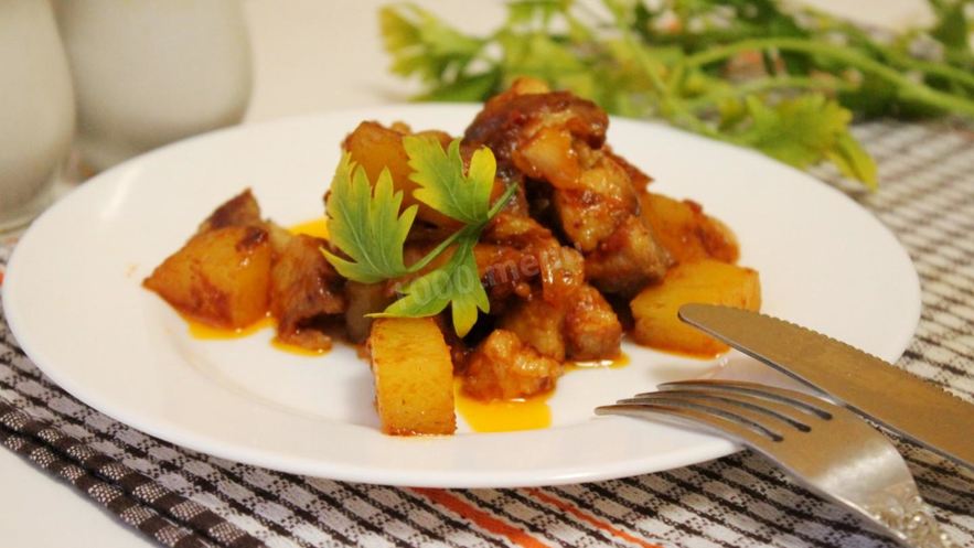 Рецепт рагу из свинины с картошкой