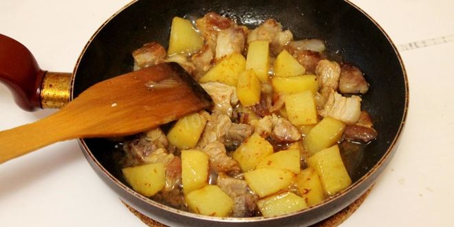 Рецепт рагу из свинины с картошкой