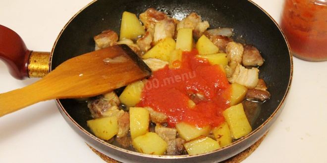 Рецепт рагу из свинины с картошкой