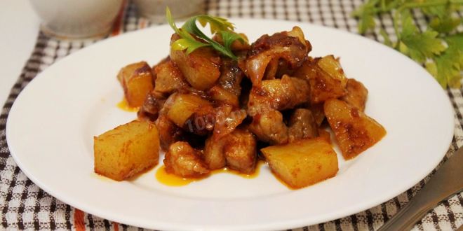 Рецепт рагу из свинины с картошкой