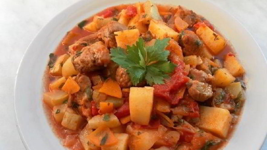 Рецепт рагу из свинины с овощами