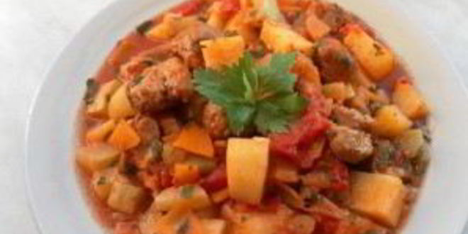 Рецепт рагу из свинины с овощами