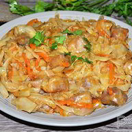 Рецепт Рагу из свинины с тушеной капустой