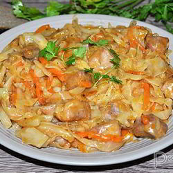 Рецепт Рагу из свинины с тушеной капустой