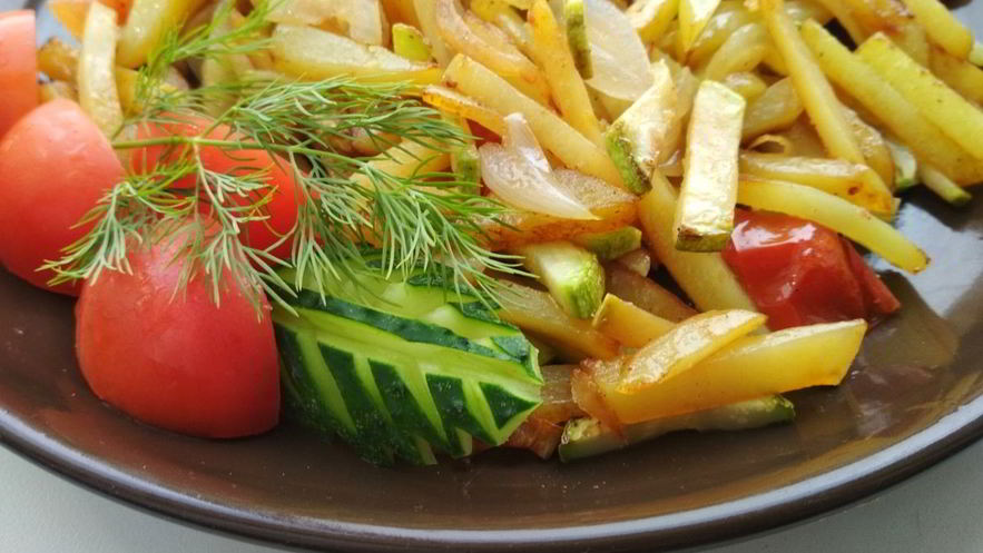 Рецепт рагу с кабачками