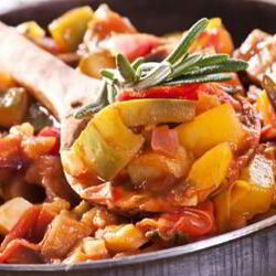 Рецепт Рататуя с мясом и картошкой