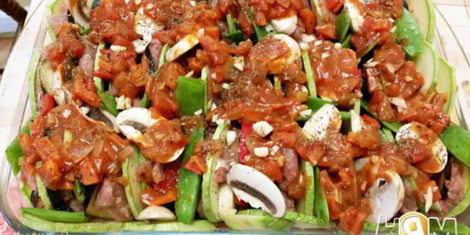 Рецепт рататуя с мясом