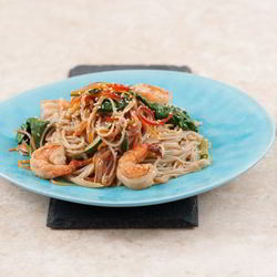 Рецепт Рисовой лапши харусаме с креветками