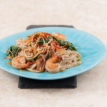 Рецепт Рисовой лапши харусаме с креветками