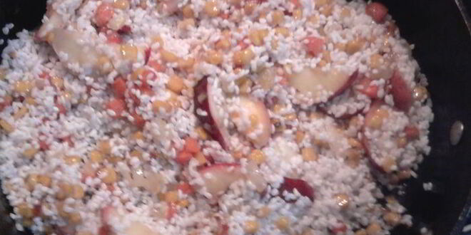 Рецепт фруктово-овощного ризотто