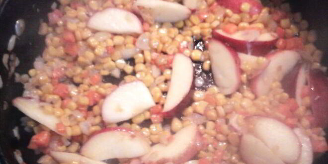 Рецепт фруктово-овощного ризотто