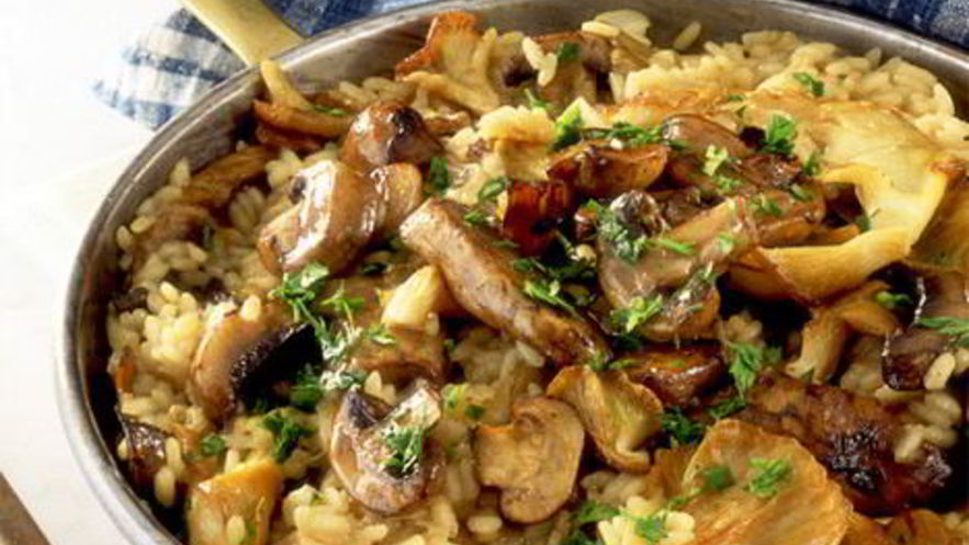 Рецепт грибного ризотто в мультиварке