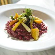 Рецепт Красного ризотто из перловки с овощами