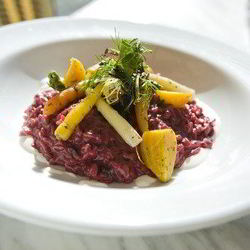 Рецепт Красного ризотто из перловки с овощами