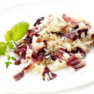 Рецепт Красного ризотто с мангольдом