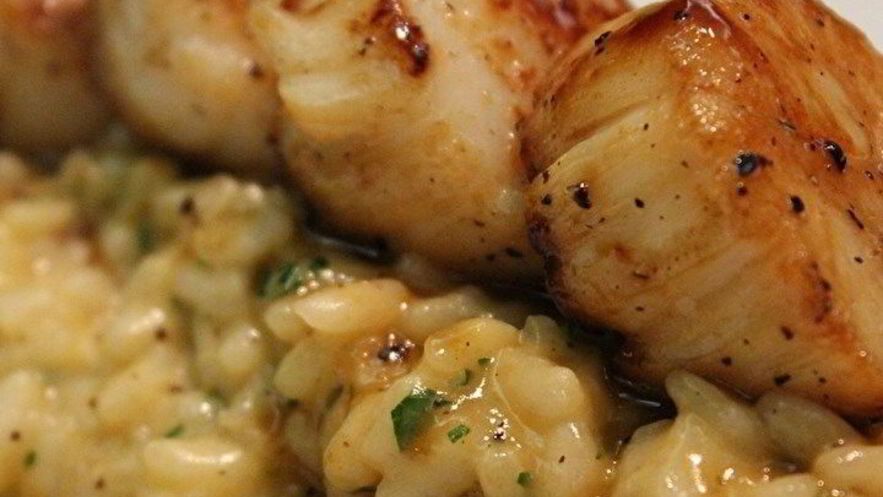 Рецепт лимонного ризотто с морепродуктами