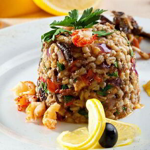 Рецепт Перлового ризотто Розовый жемчуг