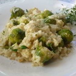 Рецепт Ризотто с брюссельской капустой и белым вином