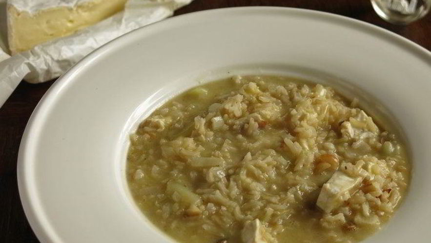 Рецепт ризотто с бурым рисом и камамбером