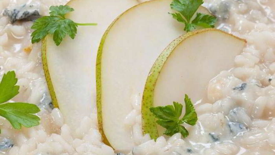 Рецепт ризотто с горгонзолой и грушей