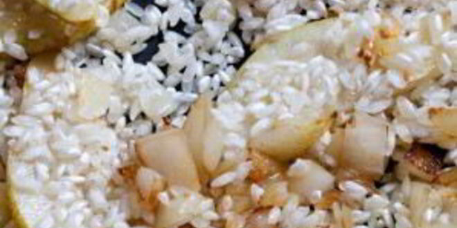 Рецепт ризотто с горгонзолой и грушей