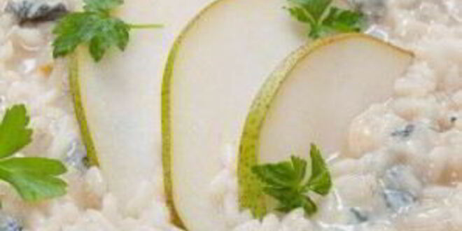 Рецепт ризотто с горгонзолой и грушей