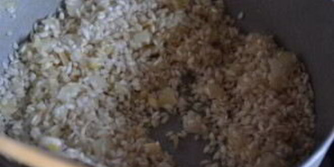 Рецепт ризотто с грибами и курицей