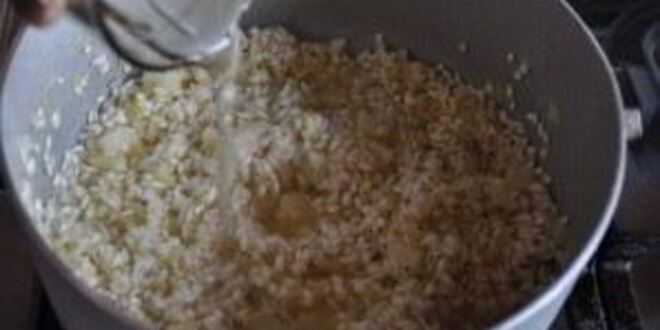 Рецепт ризотто с грибами и курицей