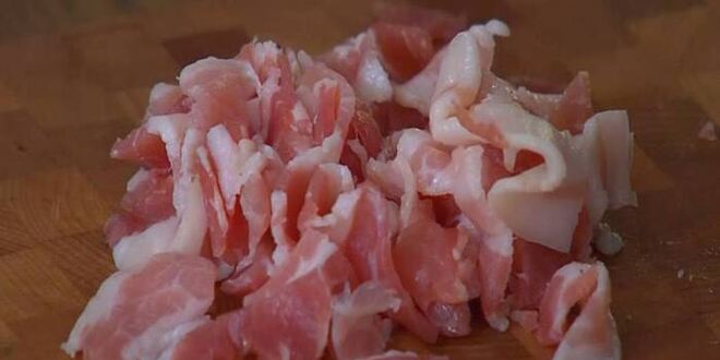 Рецепт ризотто с грибами, капустой кале и беконом