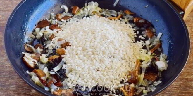Рецепт ризотто с грибами