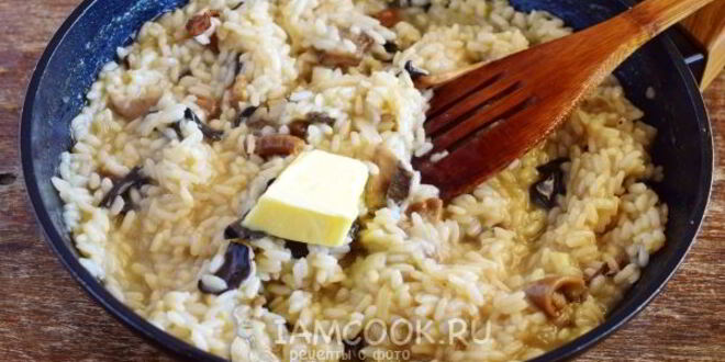 Рецепт ризотто с грибами