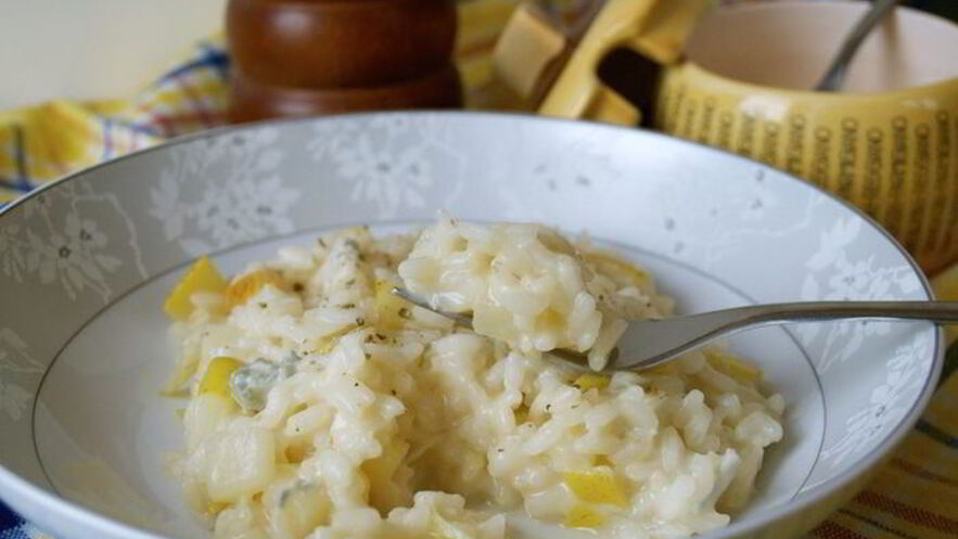 Рецепт ризотто с грушей и горгонзолой