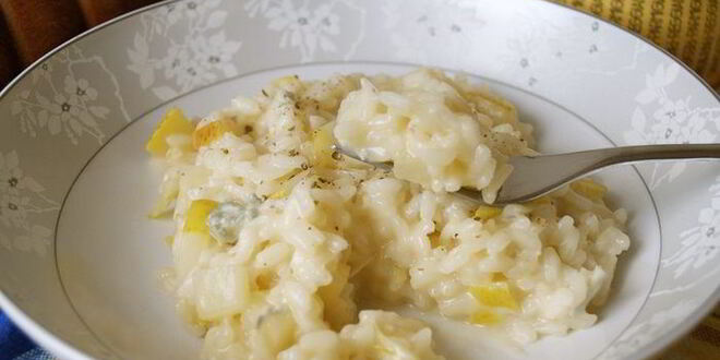 Рецепт ризотто с грушей и горгонзолой