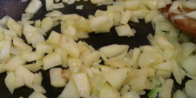 Рецепт ризотто с грушей и шампанским